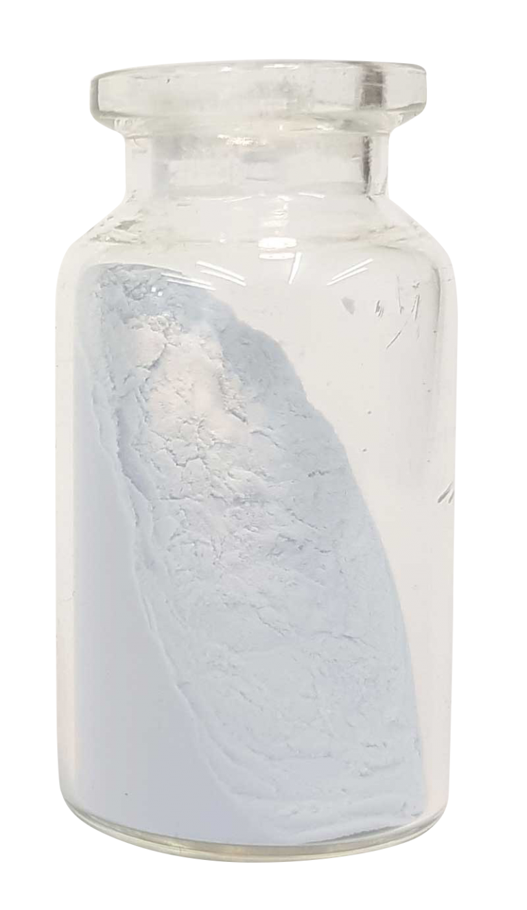 A vial of cascading Captal spray grade powder